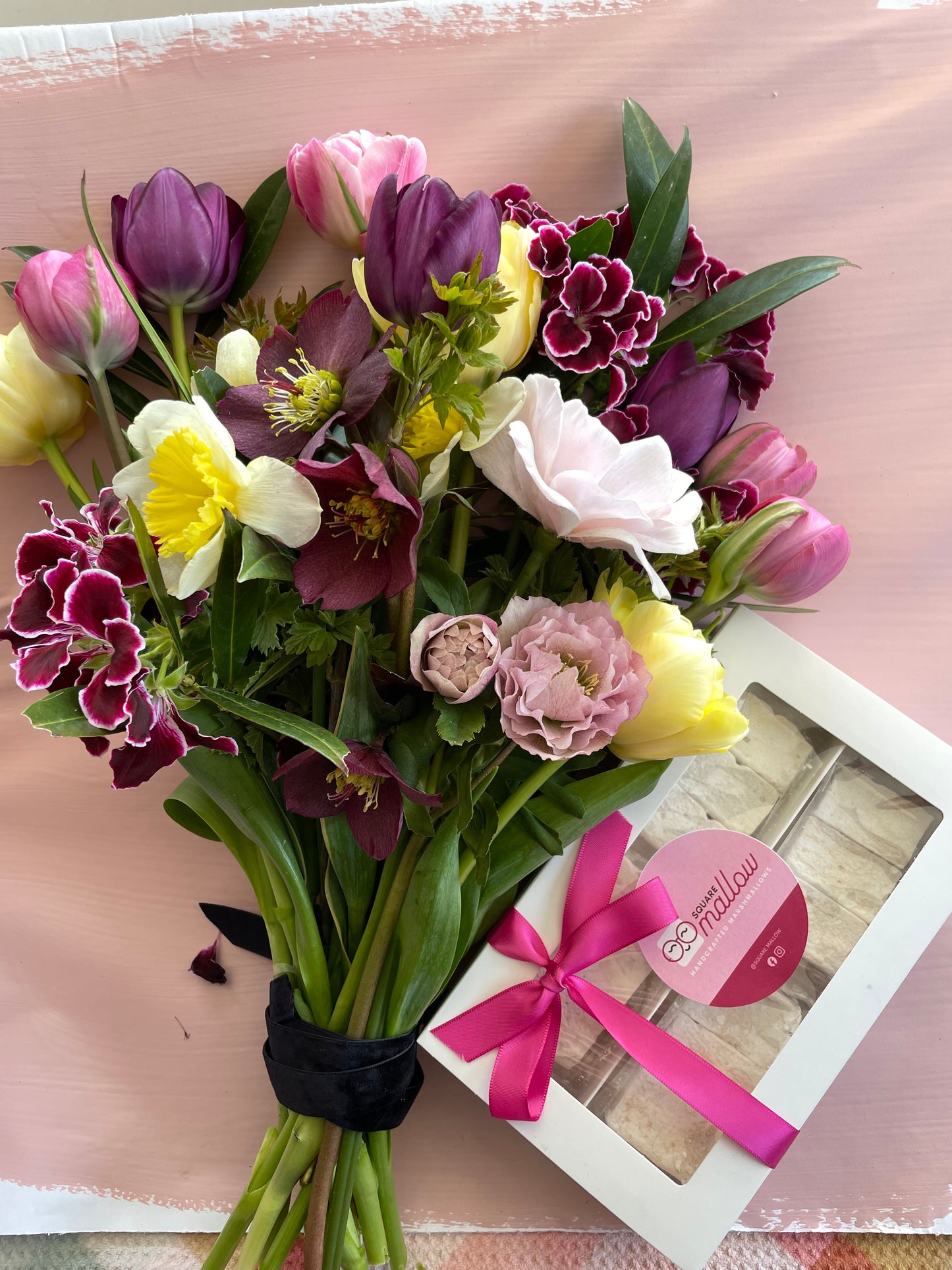 Mother’s Day bouquet with Square Mallow treats - PRE-ORDER